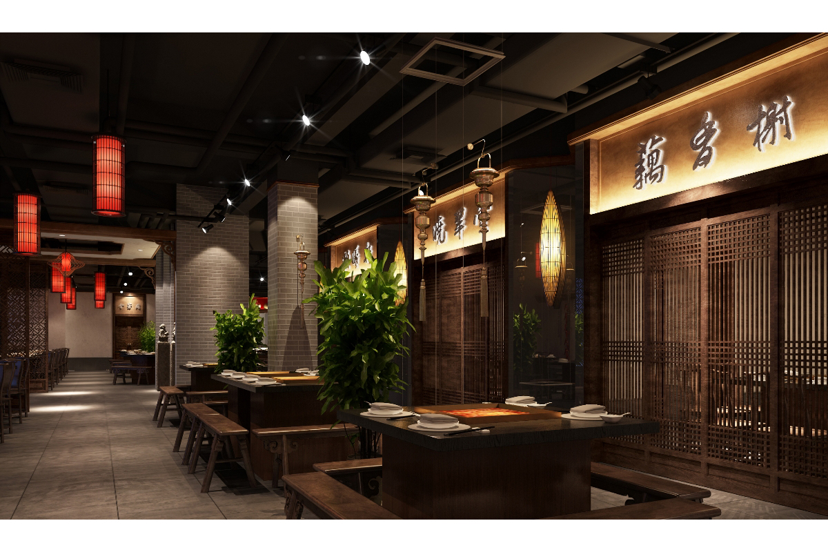 甘肅一品火鍋店餐飲空間設計06
