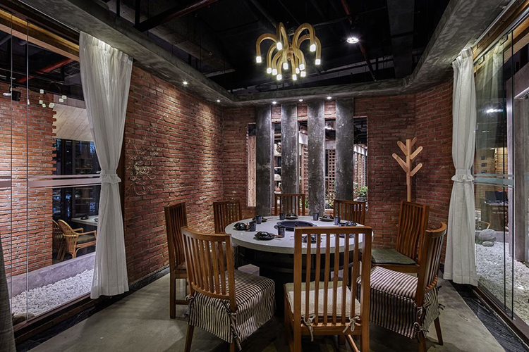 園里火鍋店裝修餐飲空間設計01