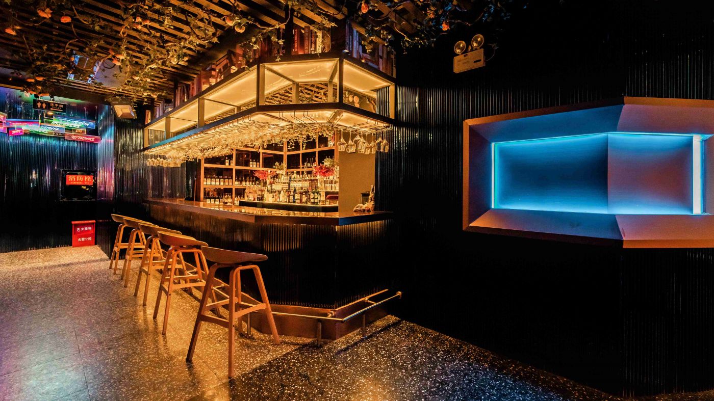 錦瑟網紅酒吧吧臺裝修風格設計
