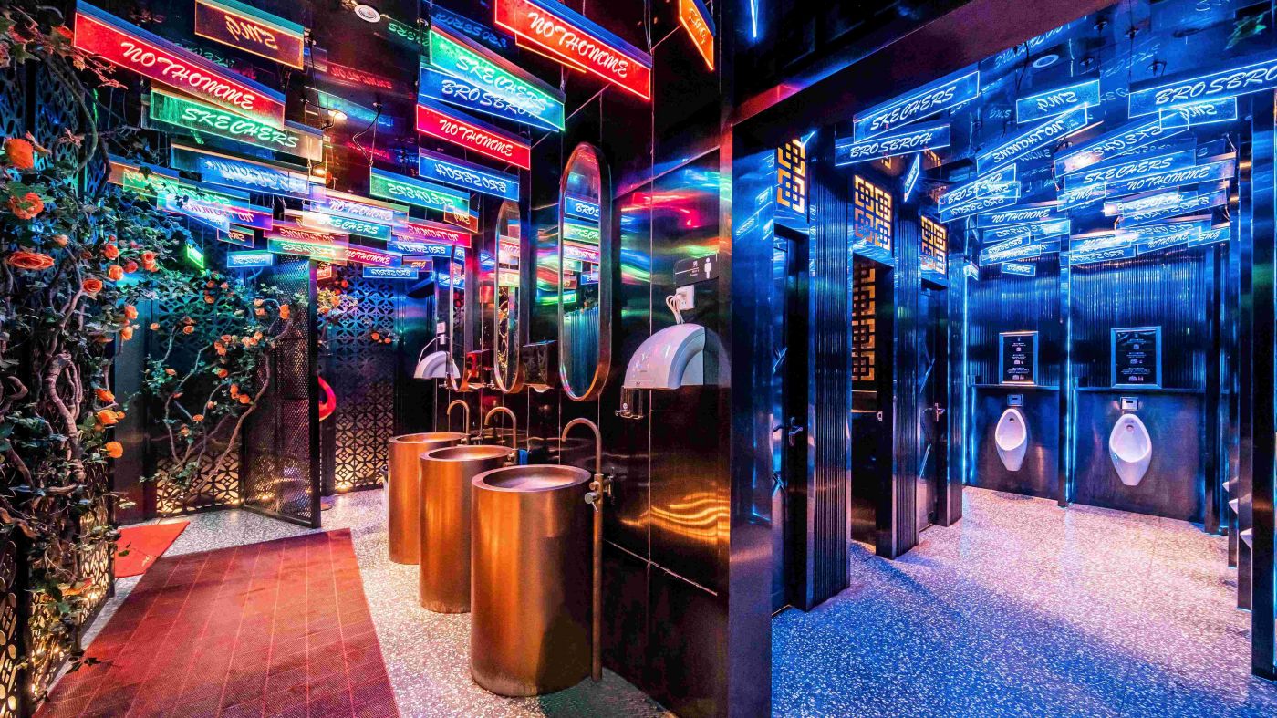 錦瑟酒吧衛生間裝修設計