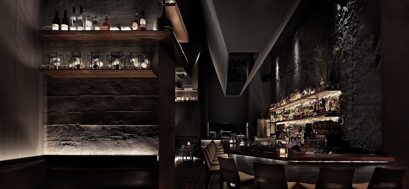 RMK流幕休閑酒吧空間設計效果圖