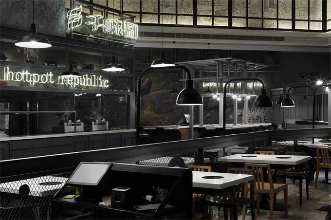 火鍋店現(xiàn)代簡(jiǎn)約風(fēng)格空間裝修設(shè)計(jì)