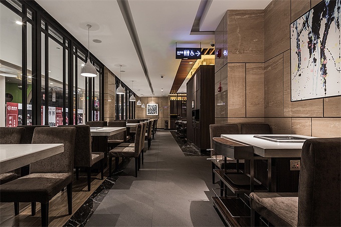 火鍋店現代簡約風格空間裝修設計